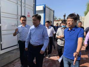 河北省生態(tài)環(huán)境廳廳長高建民組織參觀考察力誠環(huán)保污水分散源治理項目運(yùn)行情況